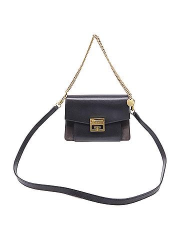 Givenchy Givenchy Small GV3 Flap Shoulder Bag in Black Leather (view 1)