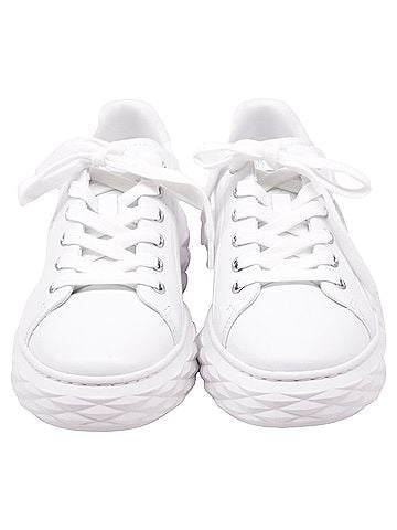 Jimmy Choo Jimmy Choo Diamond Light Maxi/ F Sneakers in White Leather (view 2)