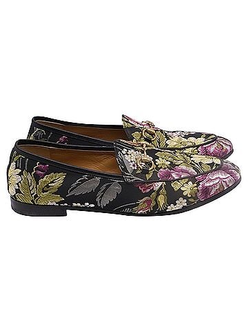 Gucci Gucci Jordaan Floral-Jacquard Loafers in Multicolor Satin (view 1)