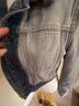 Cedric Charlier Blue Gray Denim Jacket Size 8 - photo 4