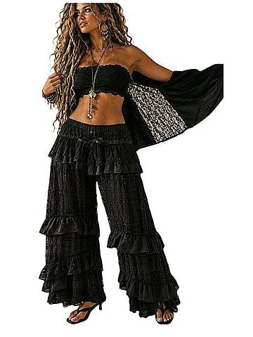 Free People Coquette Belle Ruffle Pant Casual Pants (view 1)