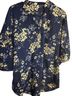 Amazon Basics Floral Blue White Long Sleeve Button-Down Shirt Size M - photo 2