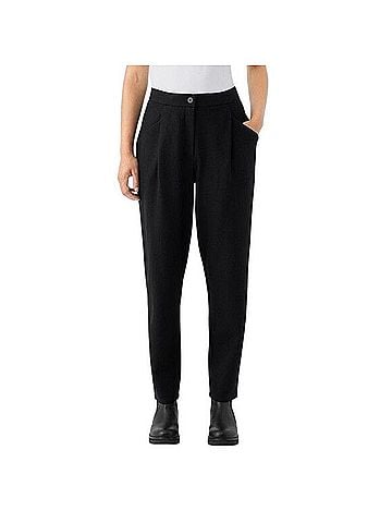 Eileen Fisher Boiled Wool Jersey Carrot Pant Dress Pants (view 1)