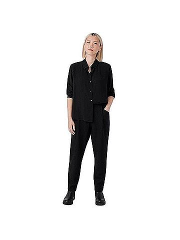 Eileen Fisher Boiled Wool Jersey Carrot Pant Dress Pants (view 2)