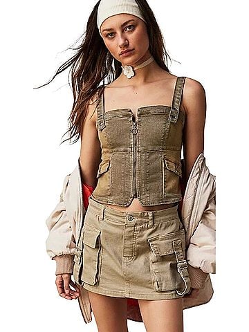 Free People Denim Skirt (view 1)