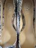 Vince Camuto Snake Print Blue Pink Green Heels Size 7 1/2 - photo 5