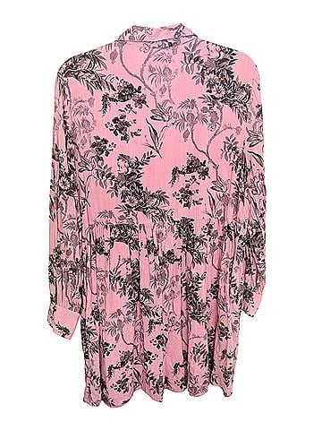 Anthropologie pink and black toile tunic dress Casual Dress (view 2)