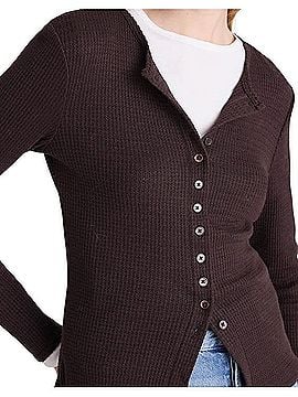 Madewell Waffle-Knit Cutaway Cardigan (view 2)