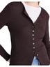 Madewell Waffle-Knit Cutaway Cardigan - photo 2