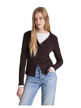 Madewell Waffle-Knit Cutaway Cardigan (view 1)