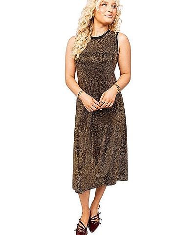 Queen of Sparkles Full Rhinestone Midi Dress Cocktail Dress (view 1)