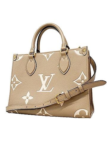 Louis Vuitton Louis Vuitton Monogram Empreinte Bicolor OnTheGo PM Handbag M45779 Tourtrell Crème 2-way bag for women (view 1)