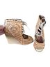 Jeffrey Campbell 100% Leather Tan Wedges Size 6 - photo 4