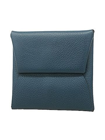 Hermès Hermes Bastia Verso Evercolor Wallet/Coin Case, Bleu Zellige (Vert Cypress), B Stamp, Men's/Women's, P3526661 (view 1)