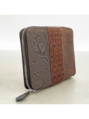 Hermès Hermes Wallet/Coin Case, Herline Purse PM, Nylon, Brown, Men's/Women's (view 2)