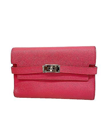 Hermès Hermes Kelly Wallet Medium Tri-fold Wallet, Veau Epsom Leather, Rose Extreme, A Stamp, Women's. (view 1)