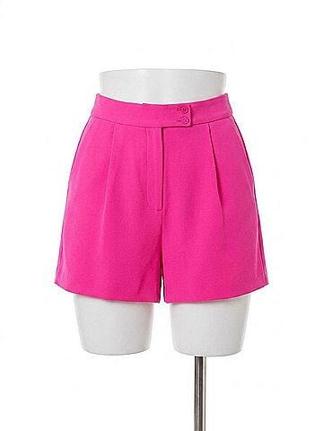 Skies Are Blue Curvy Pretty Shorts - Plus in Pink (view 1)
