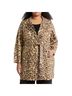 Elie Tahari Leopard Print Brown Tan Coat Size 2X - photo 1
