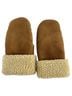 L.L.Bean 100% Polyester 80% Acrylic 20% Polyester Brown Ivory Mittens Size S - photo 2
