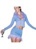 Guizio Feather-Trim Top Long Sleeve Blouse - photo 1