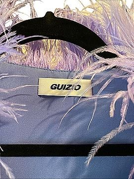 Guizio Feather-Trim Top Long Sleeve Blouse (view 2)