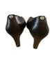 Michael Kors 100% Leather Black Heels Size 7 1/2 - photo 2