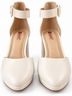 IDIFU 100% Other Solid Ivory Heels Size 9 - photo 3