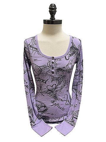 Delia's Long Sleeve Henley (view 1)