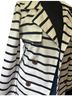 Xtaren Stripes White Black Coat Size M - photo 4