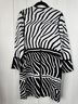 Chico's Zebra Print Black White Cardigan Size M - photo 3
