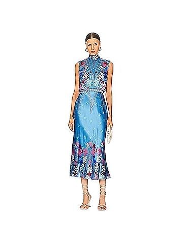 Saloni Fleur Cocktail Dress (view 2)