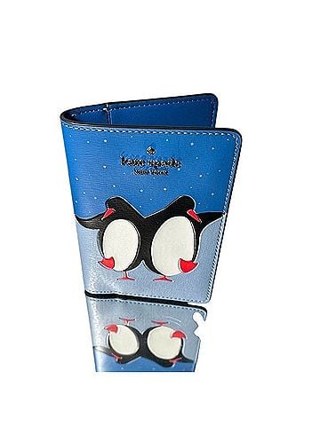 Kate Spade New York "Arctic Friends" Penguin Passport Holder/Travel Wallet (Style No. K4769) Card Holder  (view 1)