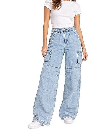 Princess Polly PGC032223-LT-WASH Jeans (view 1)