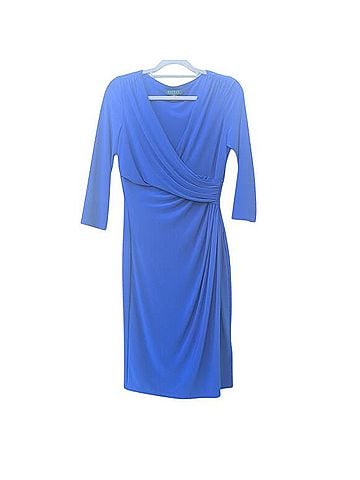 Ralph Lauren Gathered Waist Fitted Stretch Sheath Dress Cocktail Dress (view 1)