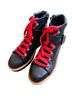 Indigo Black Red Ankle Boots Size 6 1/2 - photo 2