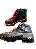 Indigo Black Red Ankle Boots Size 6 1/2 - photo 3
