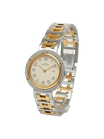 Hermès Hermes Clipper Watch CL3.440 Quartz Beige Dial Stainless Steel Men's HERMES (view 2)