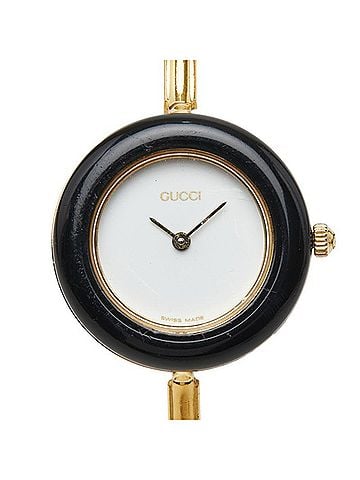 Gucci Gucci Change Bezel 6 Colors Wristwatch Bangle Watch 11 12.2 Quartz White Dial Plated Women's GUCCI (view 1)