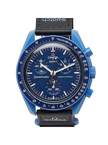 Omega Omega Swatch x MoonSwatch Mission to Neptune Limited Edition Watch SO33N101-108 Quartz Blue Dial Nylon Bioceramic Men's OMEGA (view 1)