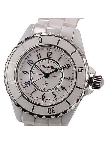 Chanel CHANEL J12 White Ceramic Quartz Watch H0968 Dial Women's (view 1)