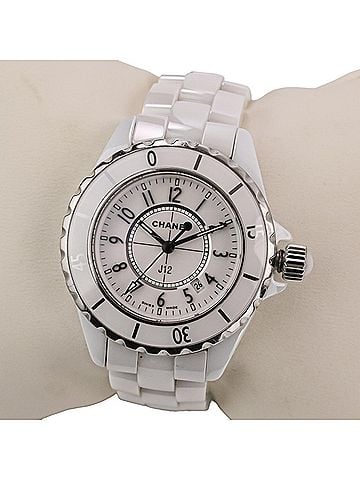 Chanel CHANEL J12 White Ceramic Quartz Watch H0968 Dial Women's (view 2)