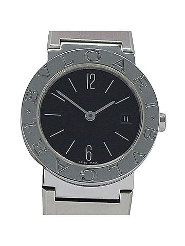 Bvlgari Bulgari BVLGARI Women's Watch, Brand: Date Quartz QZ Stainless Steel BB26SS Silver Black (view 2)