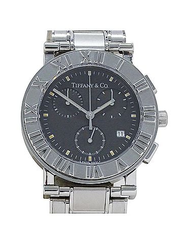 Tiffany & Co. Tiffany &amp; Co. Men's Atlas Chronograph Quartz Watch, Stainless Steel (SS), Model Number Z0002.32.10A11A00A, Silver/Gray (view 2)
