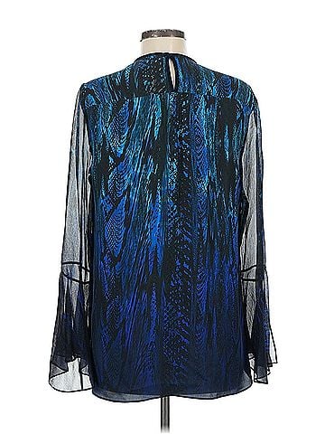 Elie Tahari Elie Tahari Long Sleeve Silk Top (view 2)