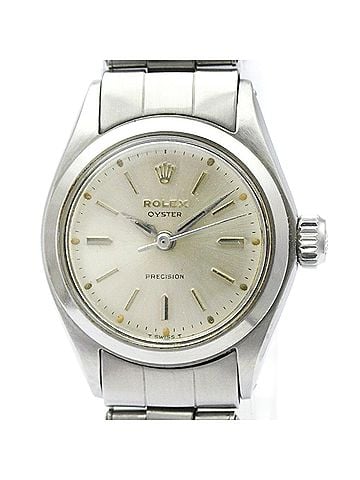 Rolex ROLEX Oyster Precision 6410 Steel Hand-Winding Ladies Watch Vintage (view 1)