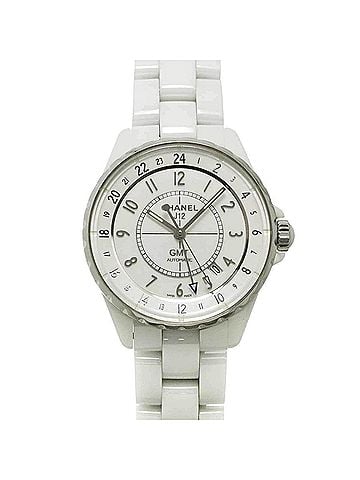 Chanel Chanel J12 GMT 38mm H3103 Men's Watch, White Ceramic, Date, Automatic Movement (view 1)