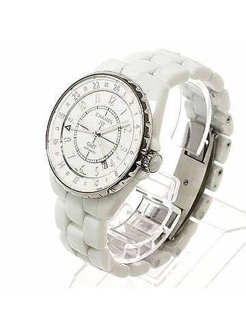 Chanel Chanel J12 GMT 38mm H3103 Men's Watch, White Ceramic, Date, Automatic Movement (view 2)