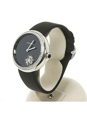 Chanel Chanel Mademoiselle Privé H3093 Women's Watch, Diamond, Black, 18K White Gold, Automatic Movement. (view 2)