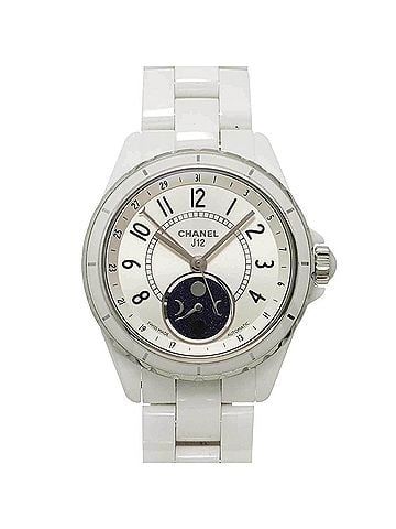 Chanel Chanel J12 Fars de Lune H3404 Moon Phase Men's Watch White Ceramic Automatic (view 1)