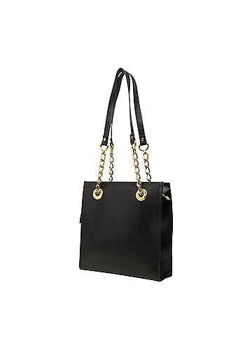 MCM MCM Chain Tote Bag Shoulder Black Leather Women's (view 2)
